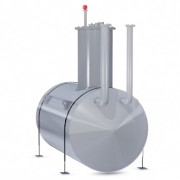 Для размещения неагрессивных жидких сред устанавливают резервуар горизонтальный стальной подземный вместимостью 15м3, что отражено в маркировке модификации РГСП-15.